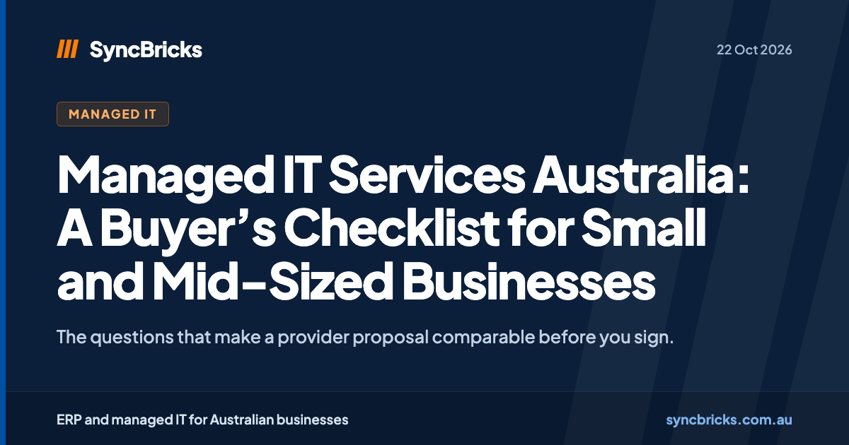 Managed IT Services Australia: A Buyer’s Checklist for Small and Mid-Sized Businesses